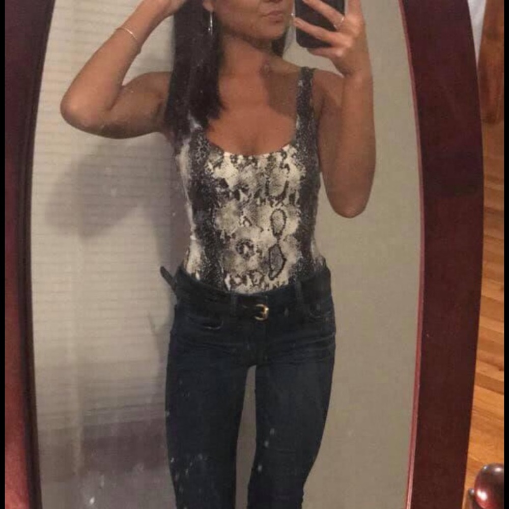Windsor snake skin bodysuit